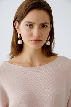 Oui Twisted Hem Sweater