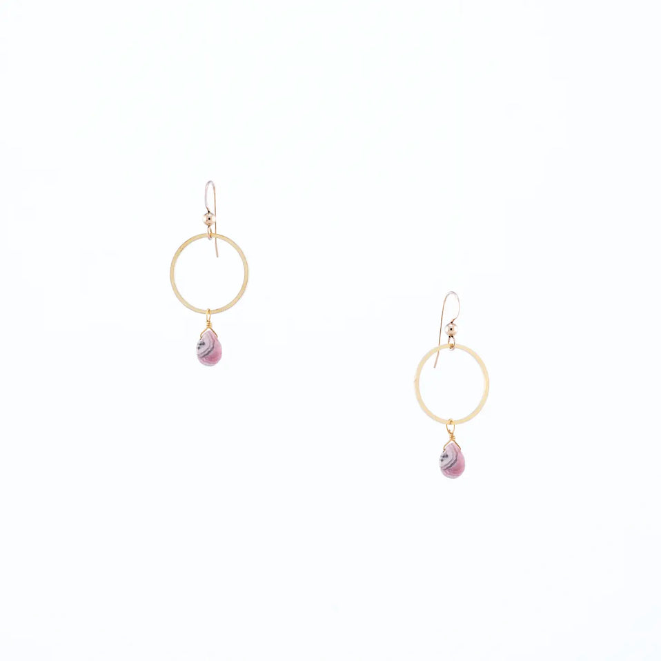 🇨🇦 Hailey Gerrits Rhea Earrings (Rhodochrosite)