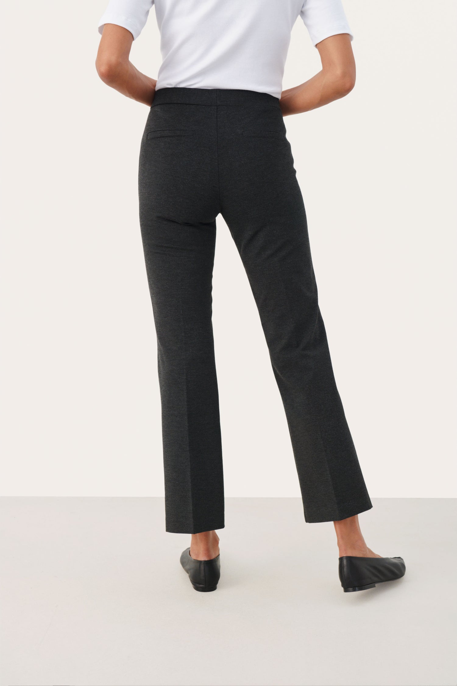 Part Two Ponta Pants (Dark Grey Melange)