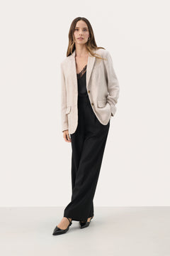 Part Two Nikoleta Melange Linen Blend Blazer