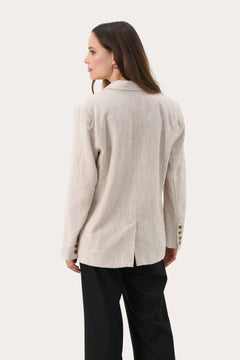 Part Two Nikoleta Melange Linen Blend Blazer