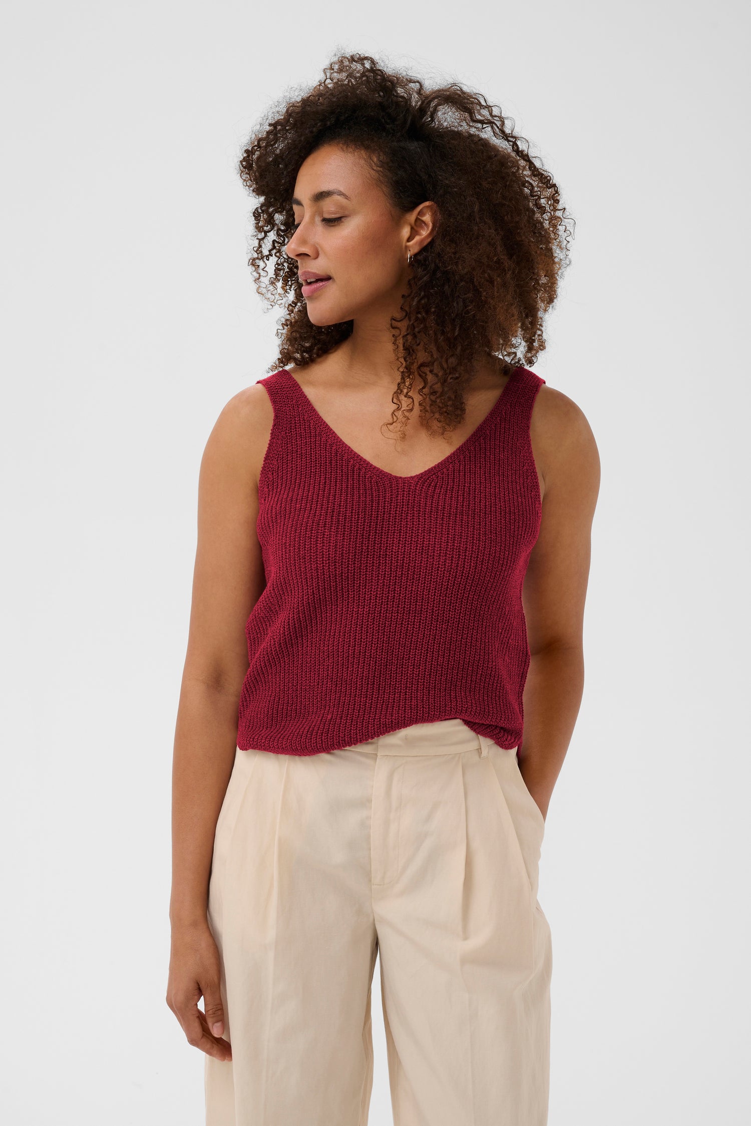 Part Two Rebecca Linen Blend Top