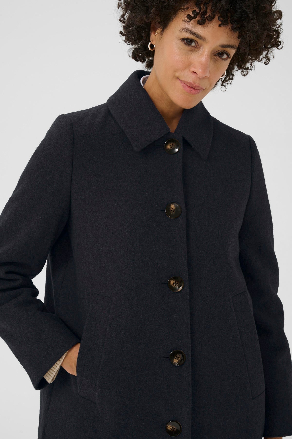 Part Two Kamillas Coat (Dark Navy)