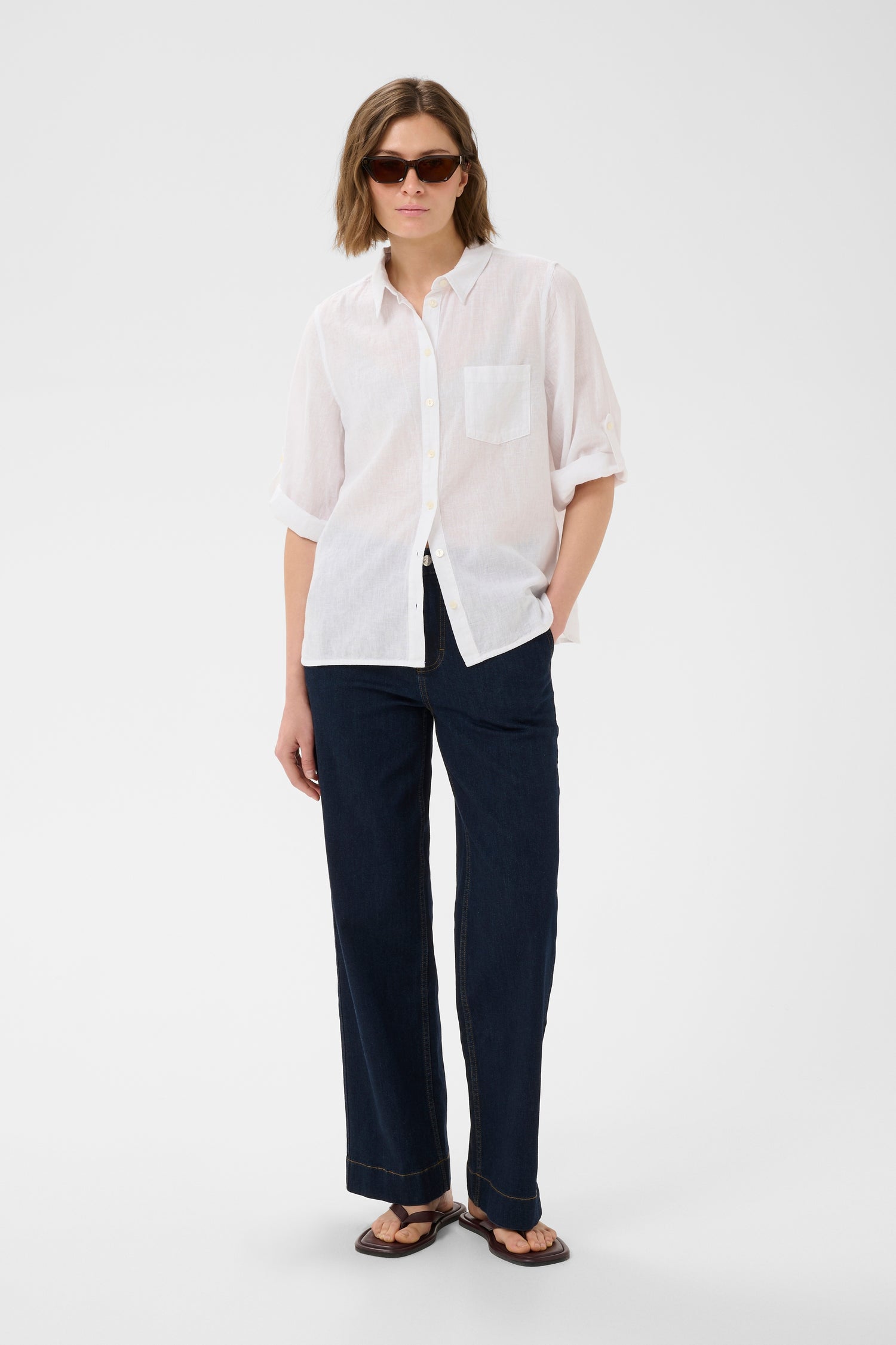 Part Two Cindie Linen Blend Blouse