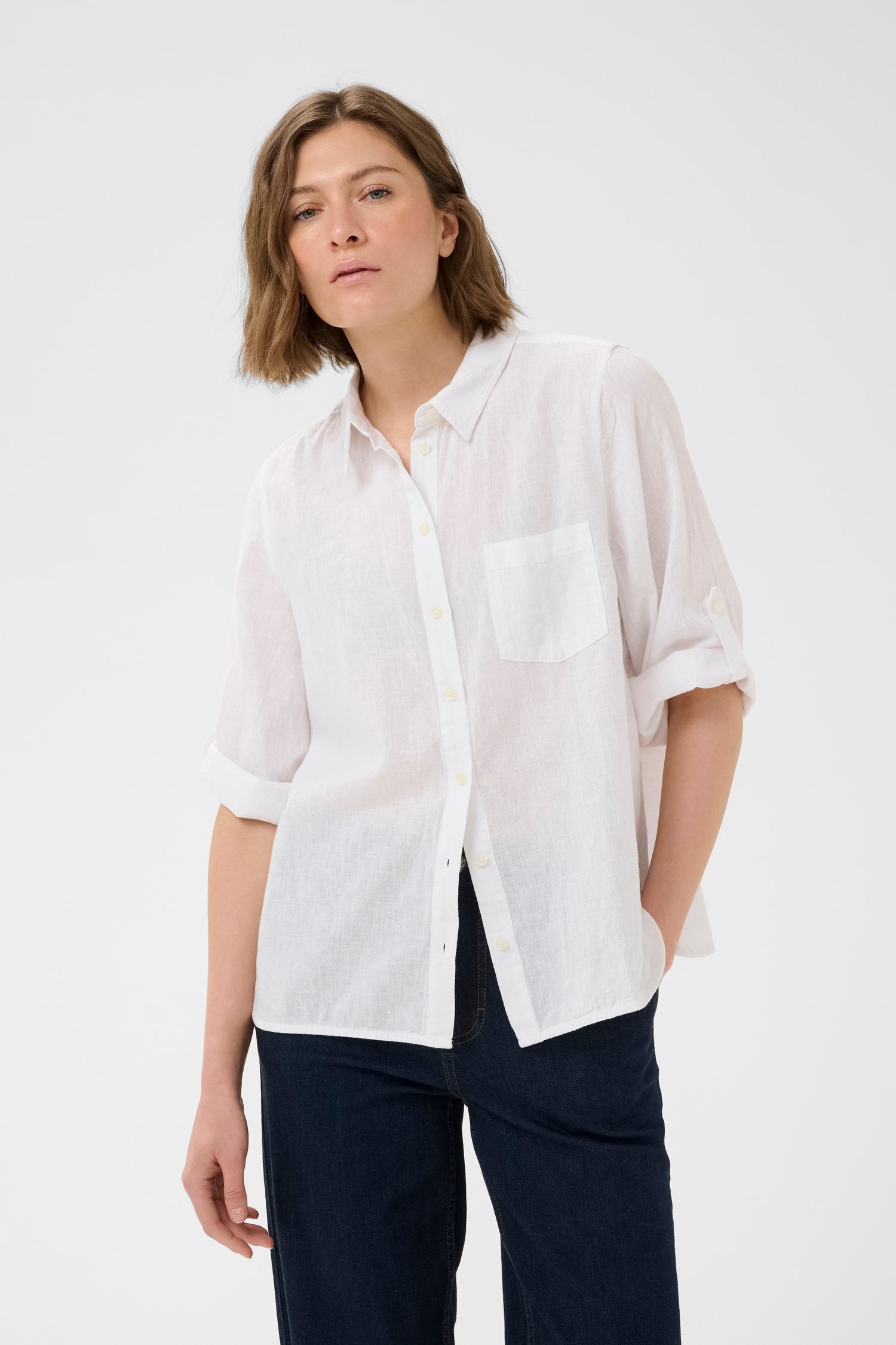 Part Two Cindie Linen Blend Blouse