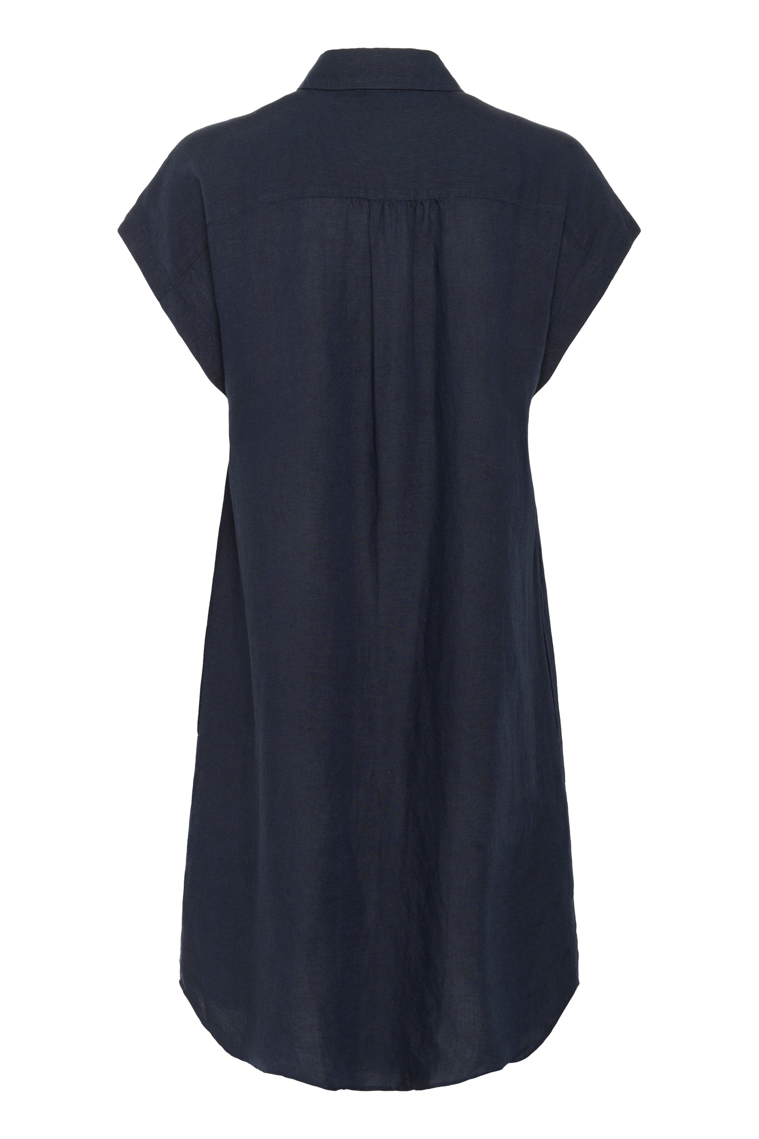 Part Two Ellena Linen Dress (Midnight)