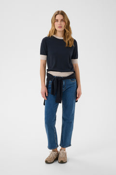Part Two Natanya Sweater (Natural Dark Navy)