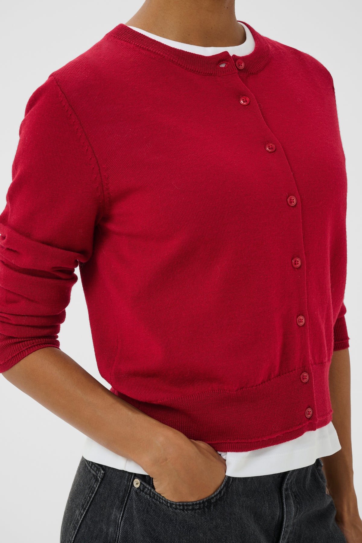 Part Two Noelani Cardigan (Biking Red)