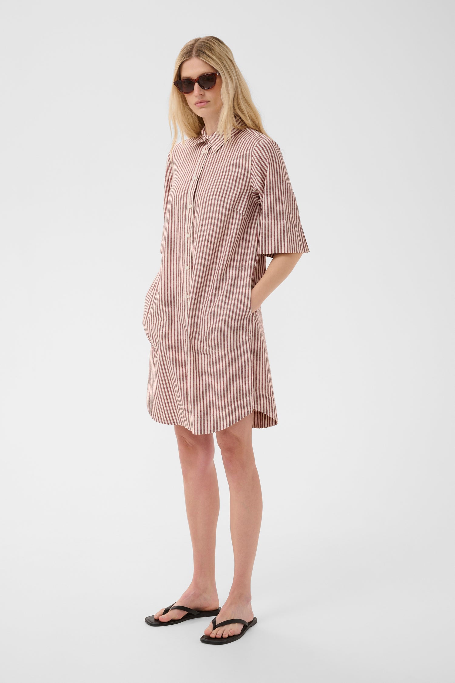 Part Two Berrit Linen Blend Dress