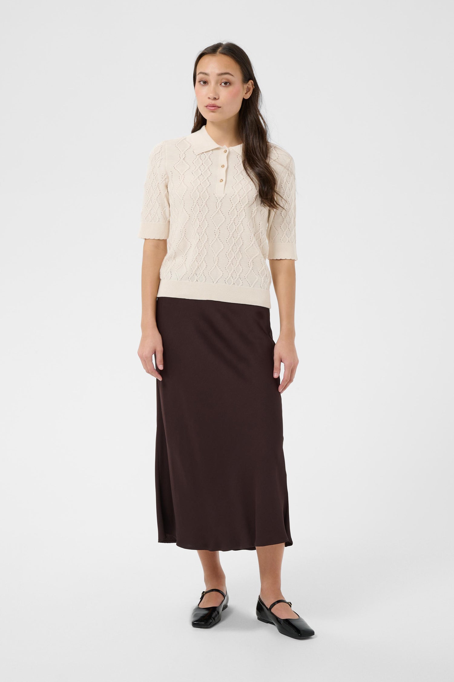 Part Two Cinia Cotton Polo Sweater