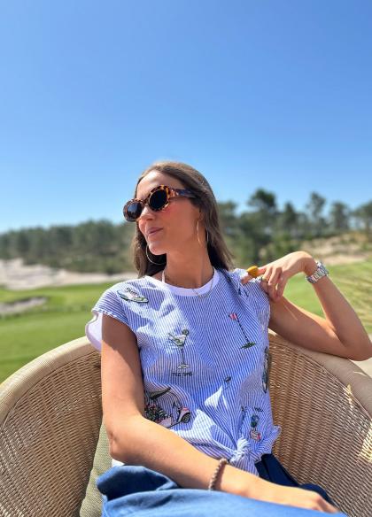 Vilagallo Linen Golf T-Shirt