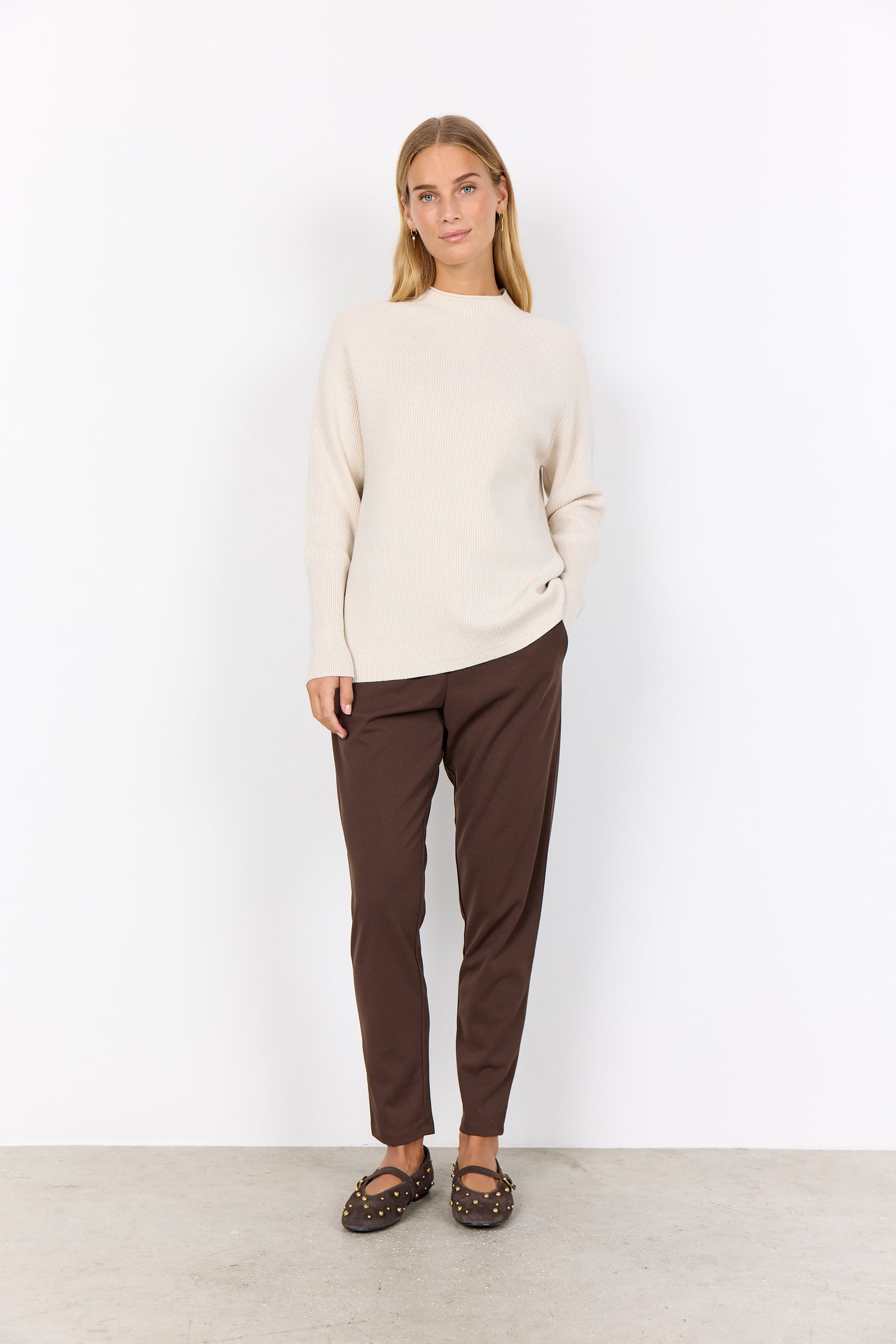 Soya Concept Kanita Mock Neck Sweater