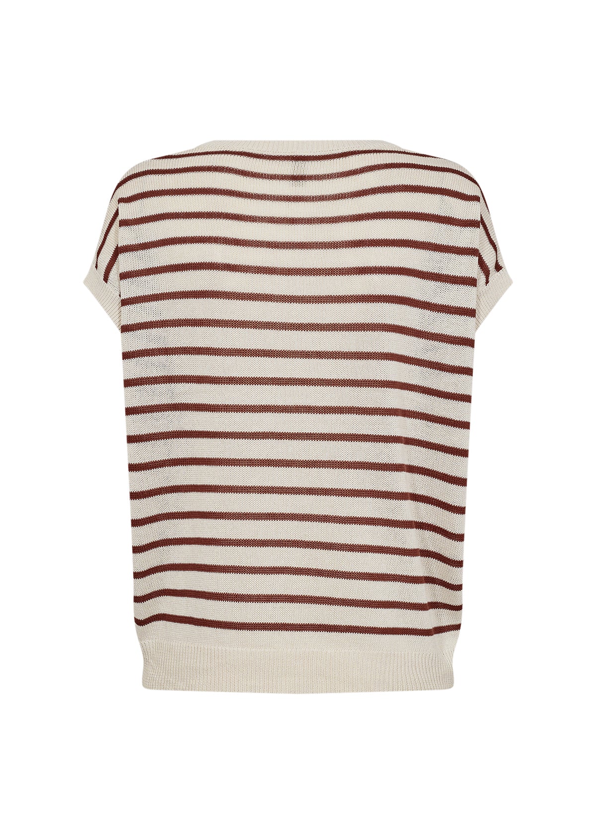 Soya Concept Luanna Stripe Cap Sleeve Knit Top