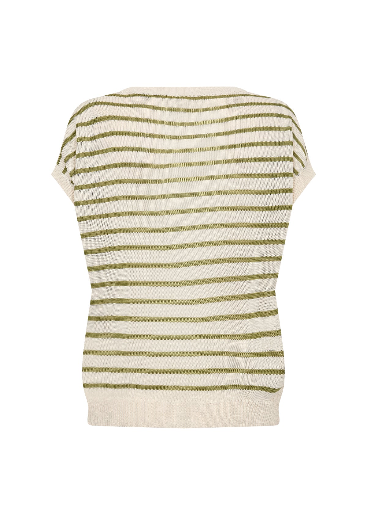 Soya Concept Luanna Stripe Cap Sleeve Knit Top