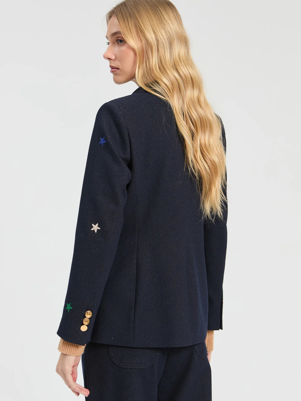 Vilagallo Embroidered Star Blazer