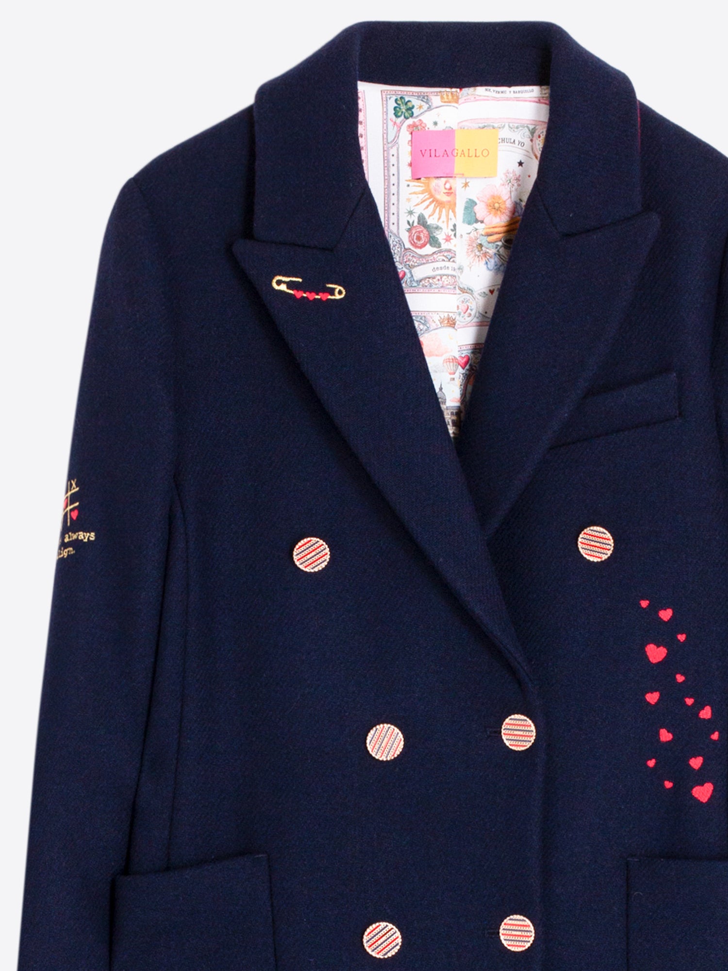 Vilagallo Hearts Overcoat