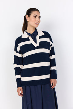 Soya Concept Kanita Stripe Polo Sweater