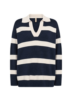 Soya Concept Kanita Stripe Polo Sweater