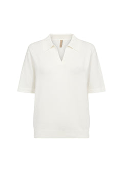 Soya Concept Short Sleeve Polo Sweater