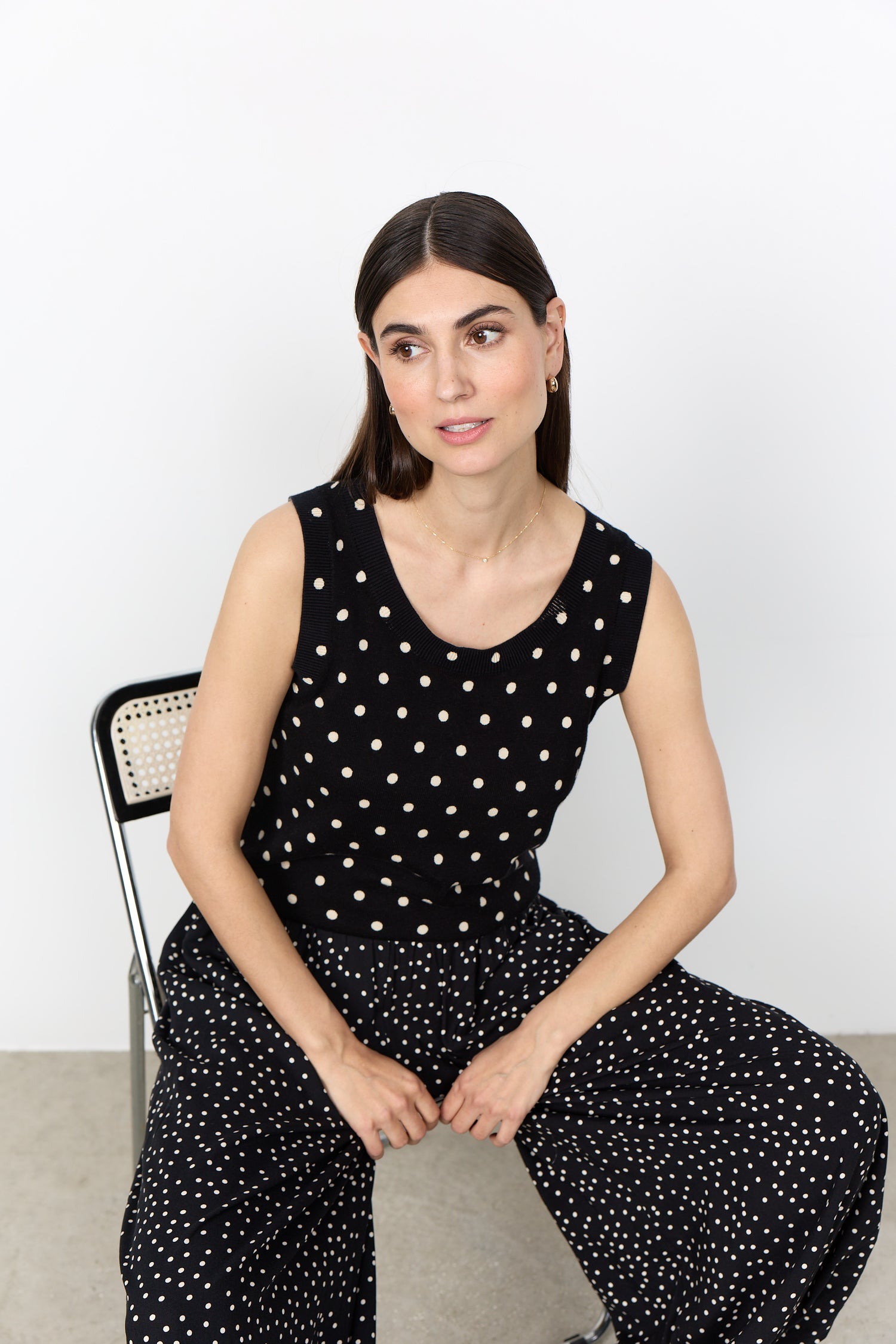 Soya Concept Gea Dot Cotton Tank