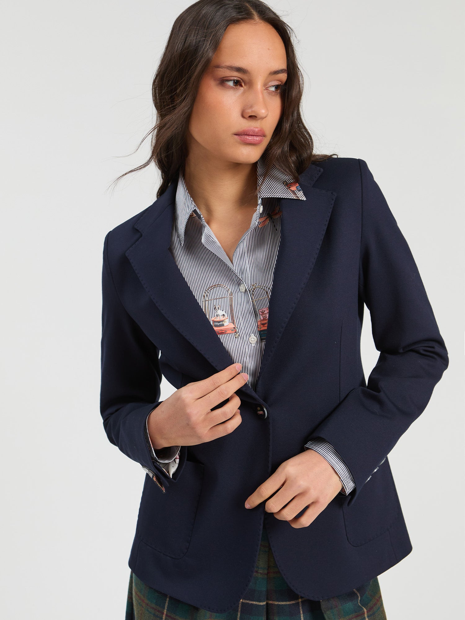 Vilagallo Button Blazer