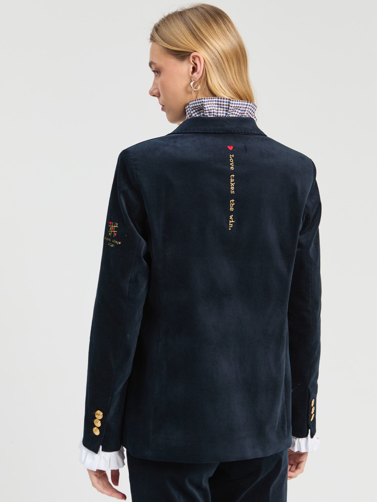 Vilagallo Velvet Hearts Blazer