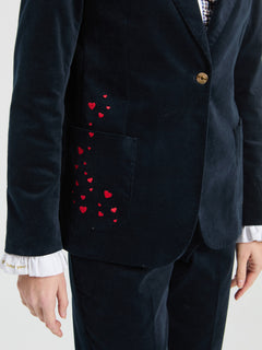 Vilagallo Velvet Hearts Blazer