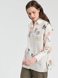Vilagallo Multicolour Love Print Shirt