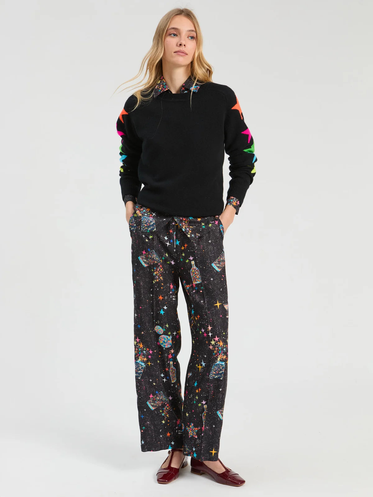 Vilagallo Star Sleeve Sweater