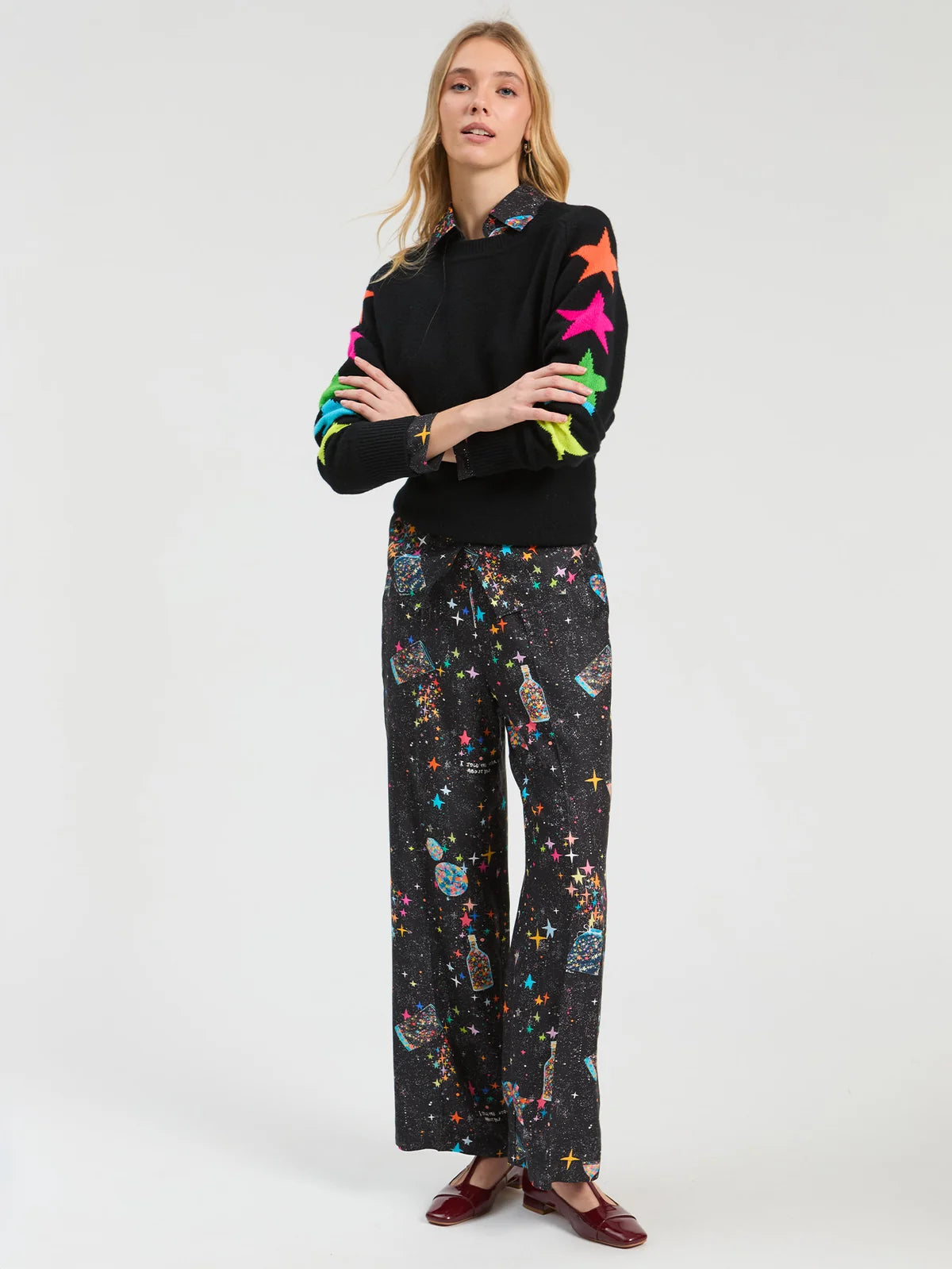 Vilagallo Star Sleeve Sweater