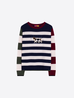Vilagallo Striped Dachshund Raincoat Sweater
