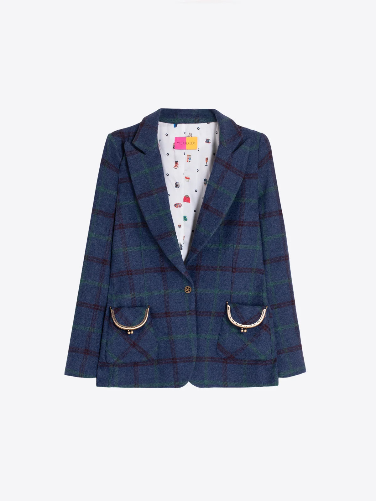 Vilagallo Clutch Clasp Pocket Blazer