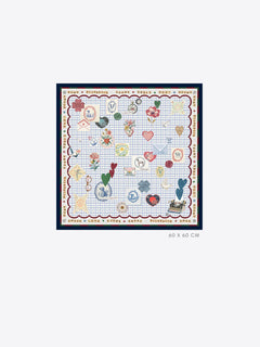 Vilagallo Mini Love Silk Scarf