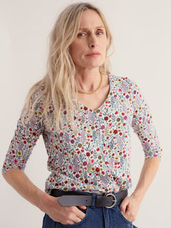 Seasalt Studio Glass 3/4 Sleeve Top