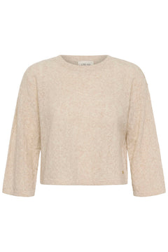 Cream Mela 3/4 Sleeve Pullover