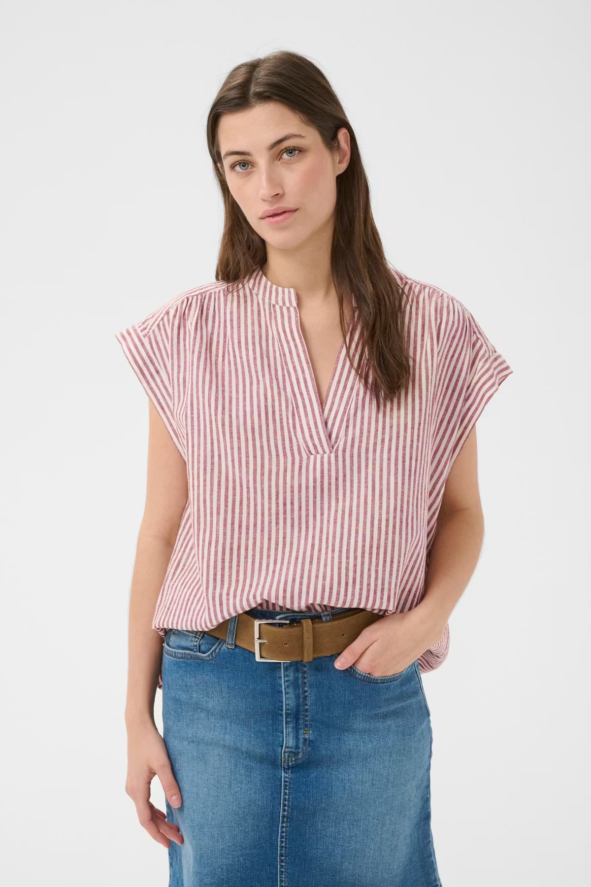 Part Two Bettina Linen Blend Blouse