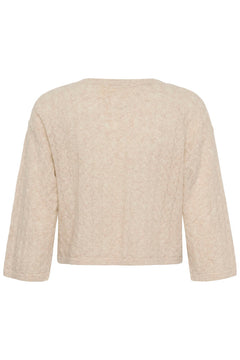 Cream Mela 3/4 Sleeve Pullover