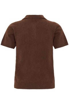 Ichi Dasila Short Sleeve Polo Sweater