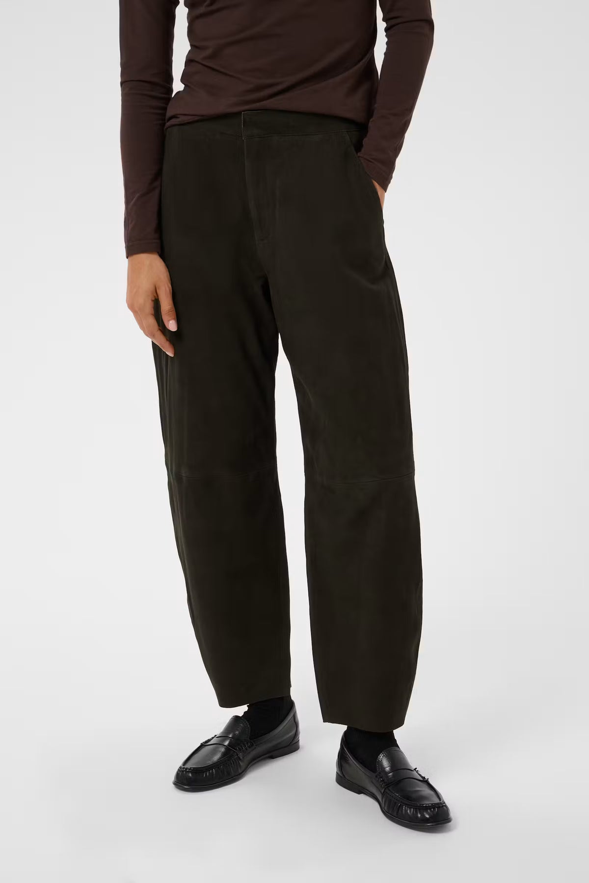 Part Two Cirena Suede Barrel Pant