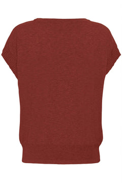 Cream Dela Knit Slipover With Decoration