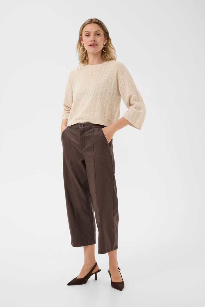 Cream Mela 3/4 Sleeve Pullover