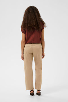 Cream Dela Knit Slipover With Decoration
