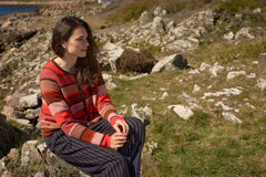 Mansted Amina Striped Wool Cardigan