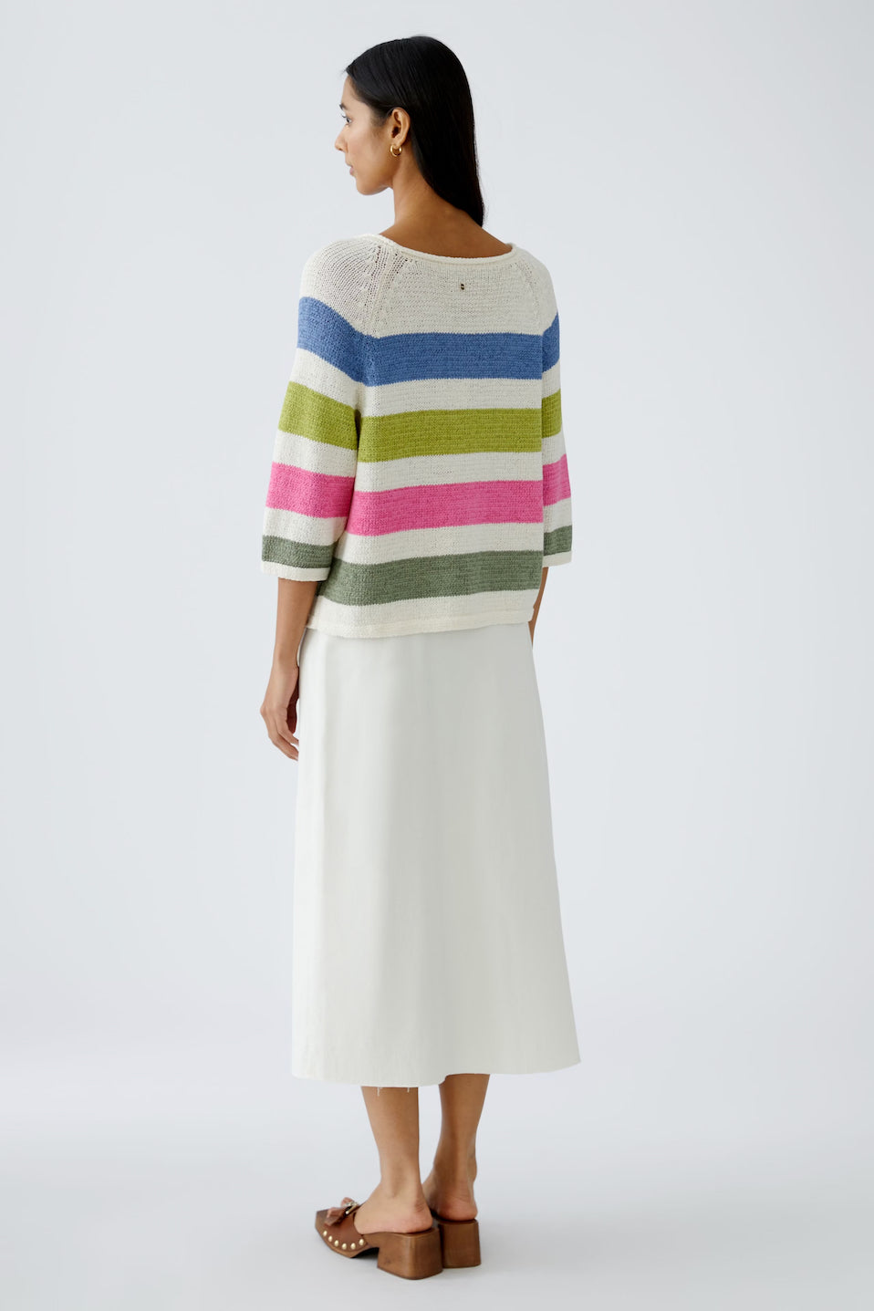 Oui Striped Pullover Sweater