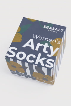 Seasalt Gift Box of 4 Women's Arty Socks Floral