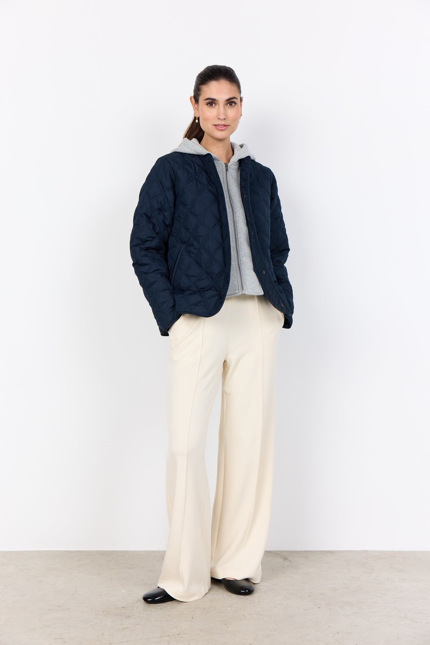 Soya Concept Fenya Quilted Hoodie