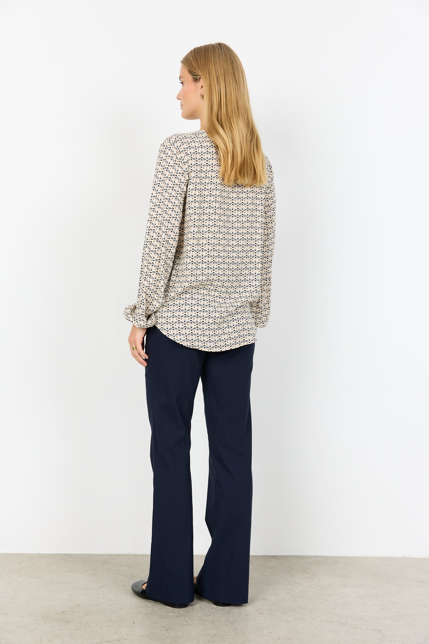 Soya Concept Bellua Henley Printed Blouse