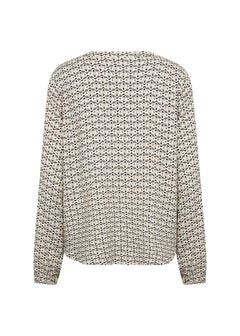 Soya Concept Bellua Henley Printed Blouse