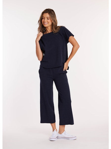 Mododoc Cropped Easy Fit Drawstring Pant