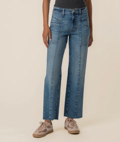 Kut From The Kloth Avery High Rise Ankle Straight Leg Jeans (Architect Wash)